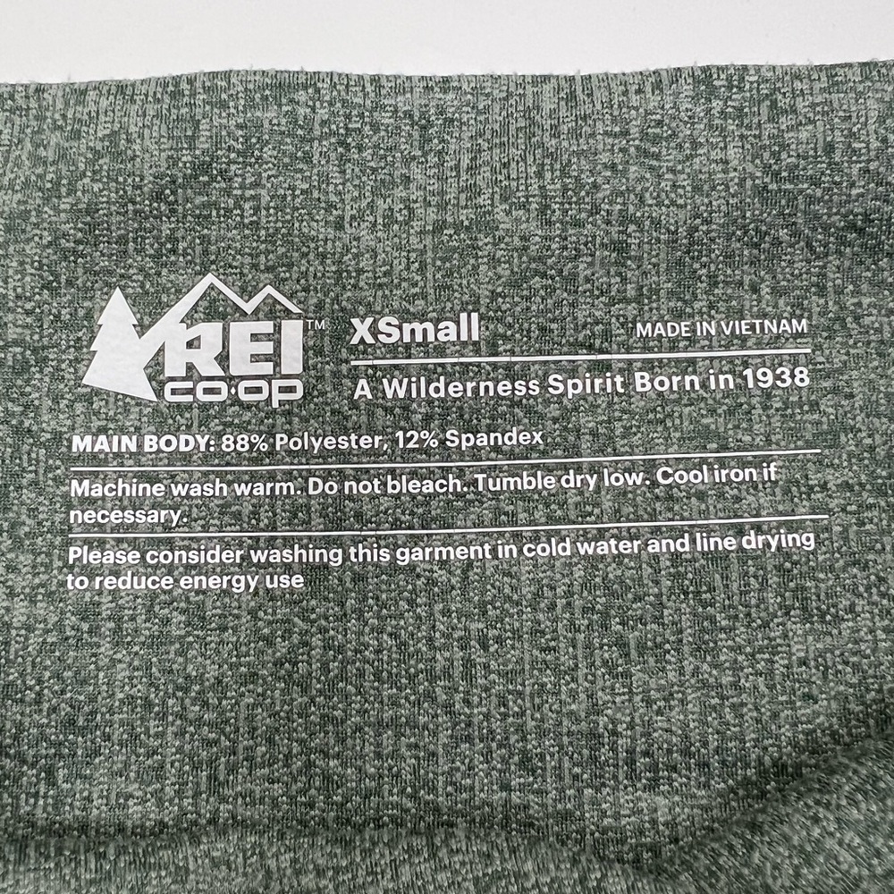 REI Pristine condition Co-op Active Pursuits 7/8 Tights Heathered Green Size XS - Picture 3 of 3